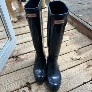 Navy Hunter Original Women’s Boots Tall